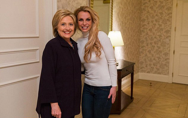 Britney Klintonu prezident görmək istəyir - Foto