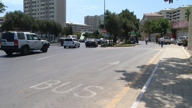 DİQQƏT: Bakı yollarında yeni qadağalar - FOTOLAR