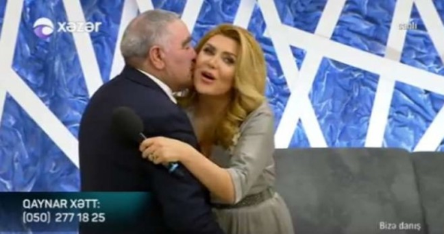 Aparıcı Xoşqədəm atasının üzünü göstərdi - FOTO