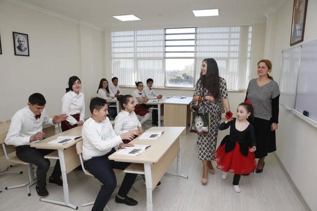 Leyla Əliyeva internat məktəbində - FOTOLAR