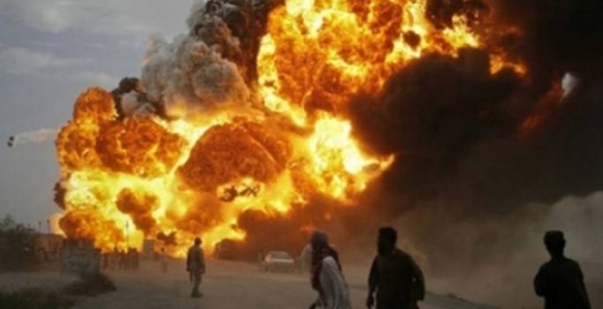 Loqarda avtobus partladıldı: 11 nəfər öldü