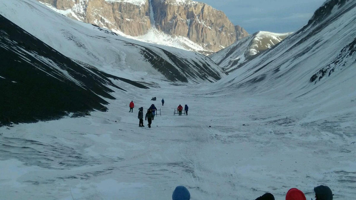 Axtarışlarda iştirak edən alpinist: 