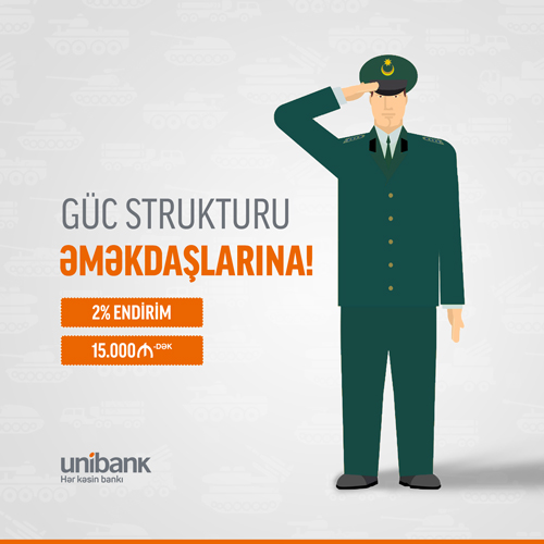 Unibankdan güc strukturu işçilərinə hədiyyə