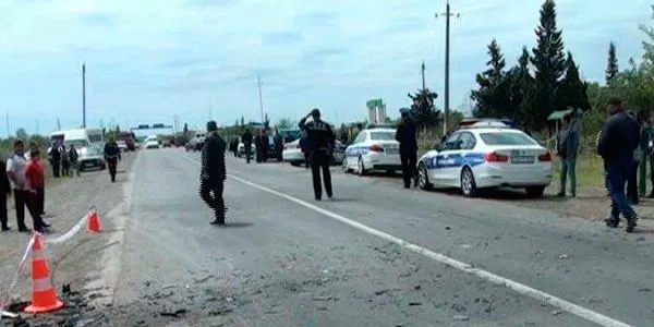 Salyanda ağır yol qəzası: 2 ölü, 2 yaralı - FOTOLAR