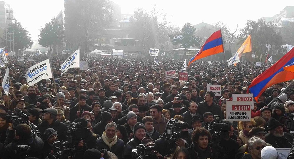 Ermənistanda itaətsizlik aksiyaları başlayır-10 MARTDAN