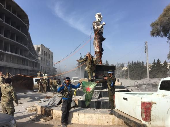Afrin şəhəri PYD/YPG terrorçularından təmizləndi - FOTOLAR