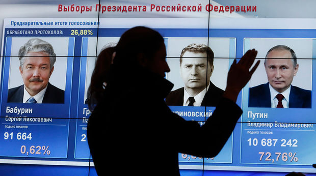 Rusiyada prezident seçkilərinin ilkin nəticəsi açıqlandı