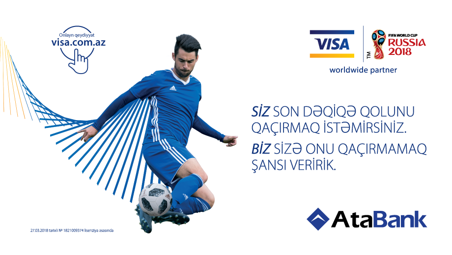 AtaBank-ın Visa plastik kart sahiblərinə əla fürsət