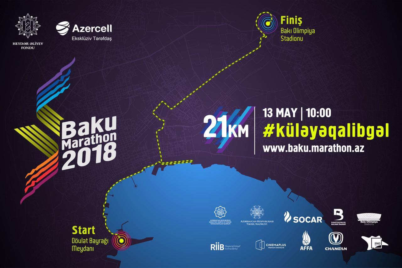 Heydər Əliyev Fondunun vitse-prezidenti Leyla Əliyeva və Arzu Əliyeva “Bakı Marafonu 2018”-də iştirak edirlər