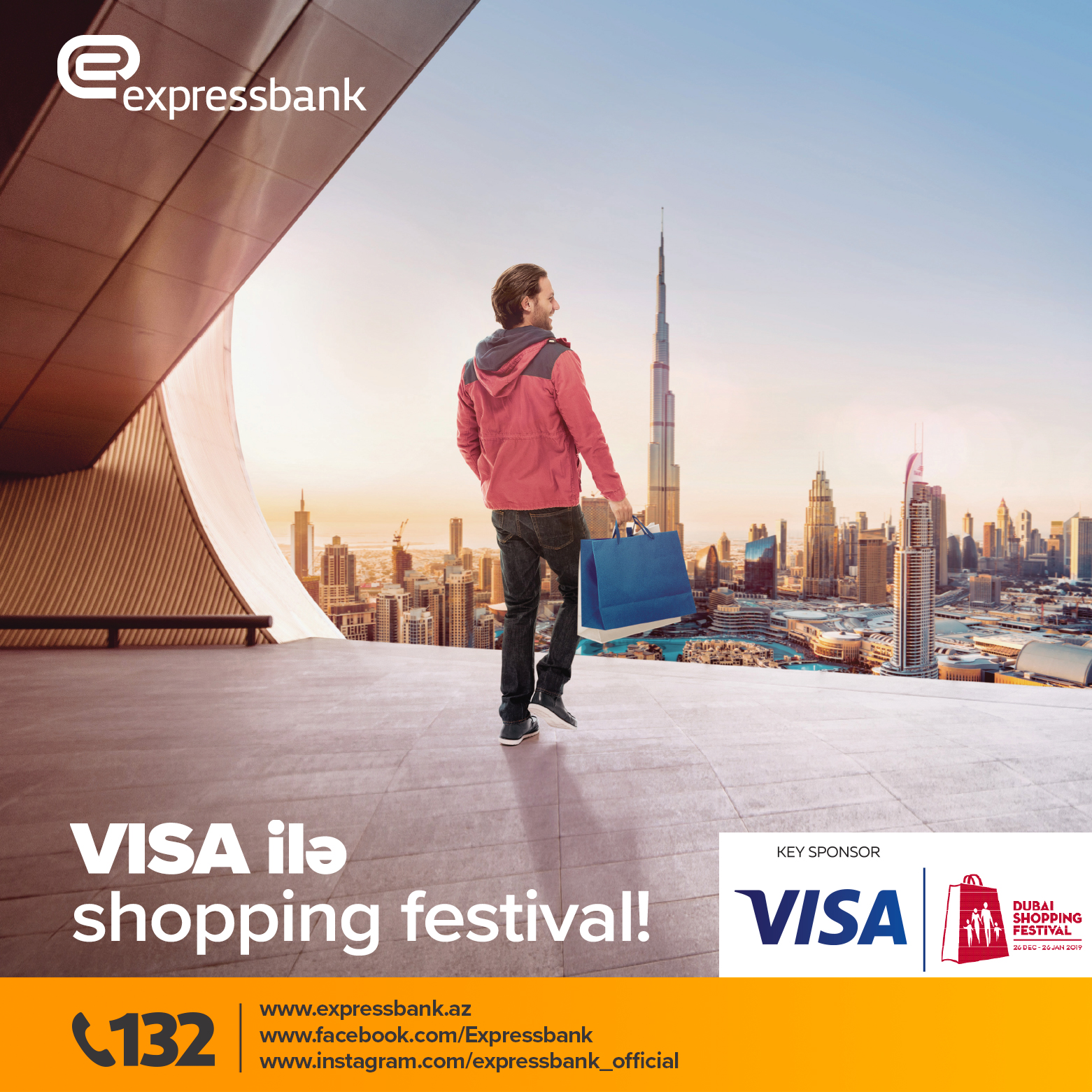 Expressbank-dan Visa kartı ilə Dubaya, Şopinq Festivala!
