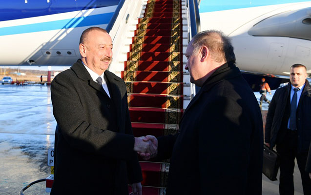 İlham Əliyev Rusiyaya getdi