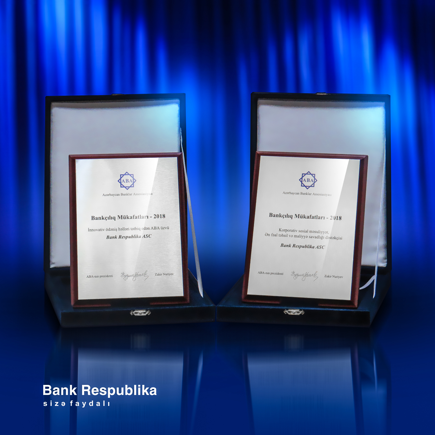 “Bank Respublika”nın KSM layihələri mükafat qazanıb