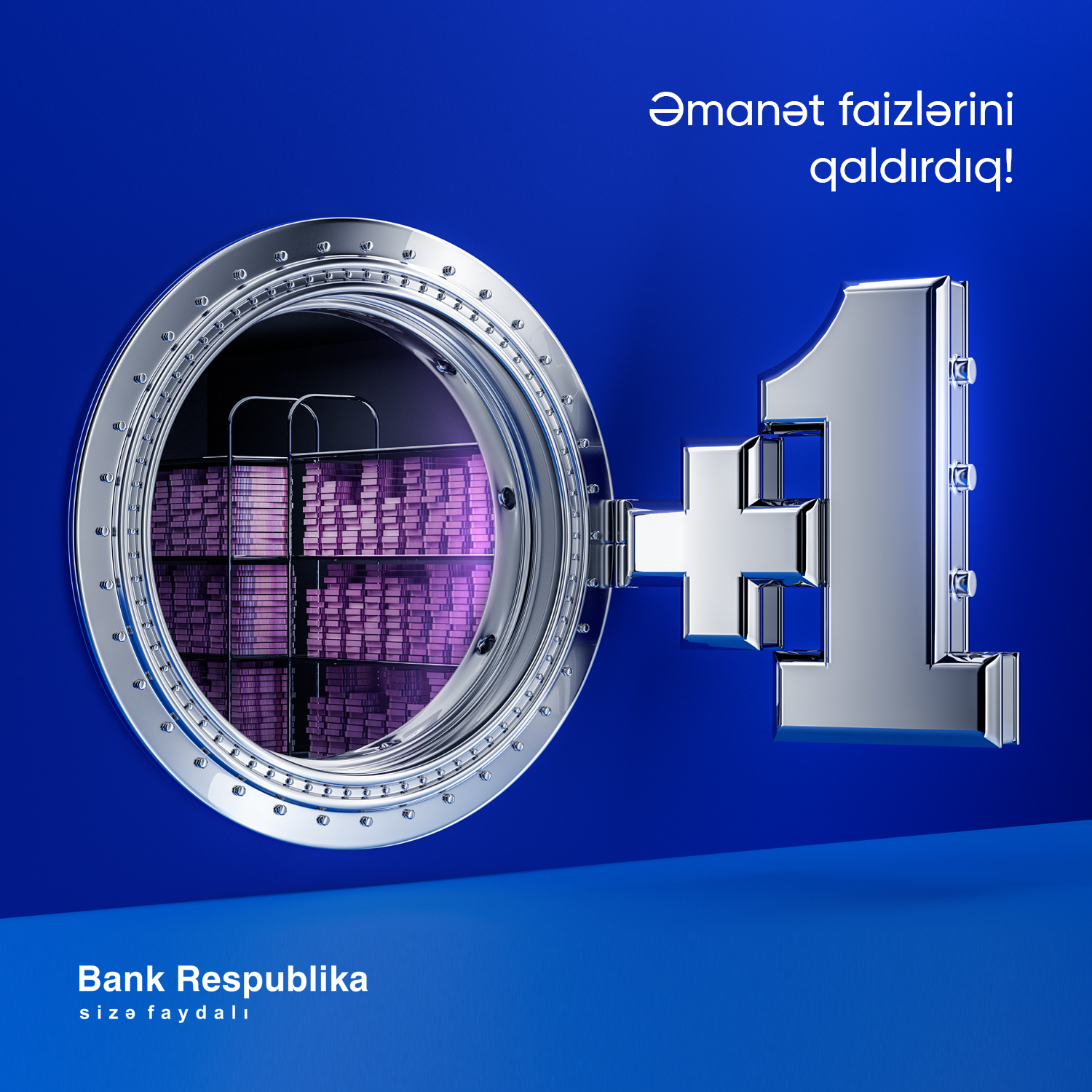 Bank Respublika əmanət faizlərini 1% artırdı!