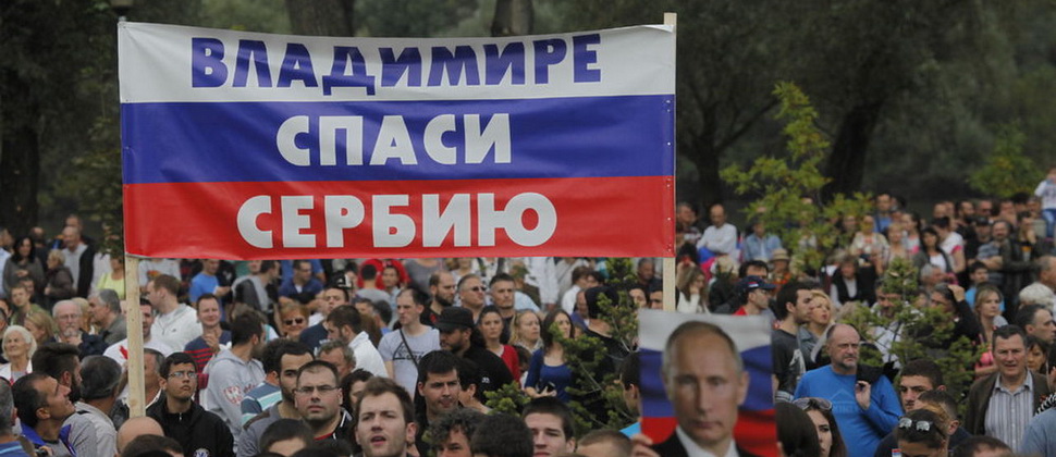 Putini Serbiyada 130 min insan qarşılayıb - VİDEO