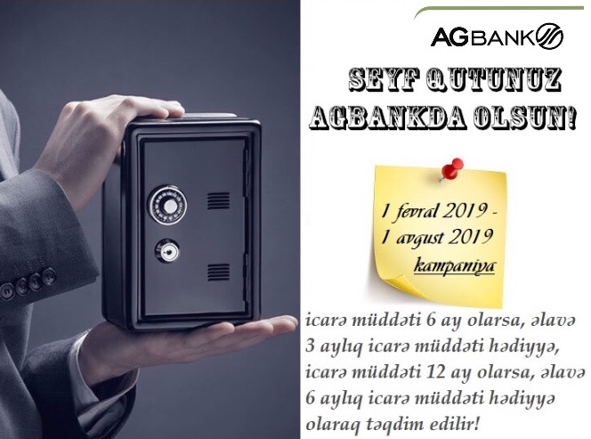 Seyf qutunuz AGBankda olsun