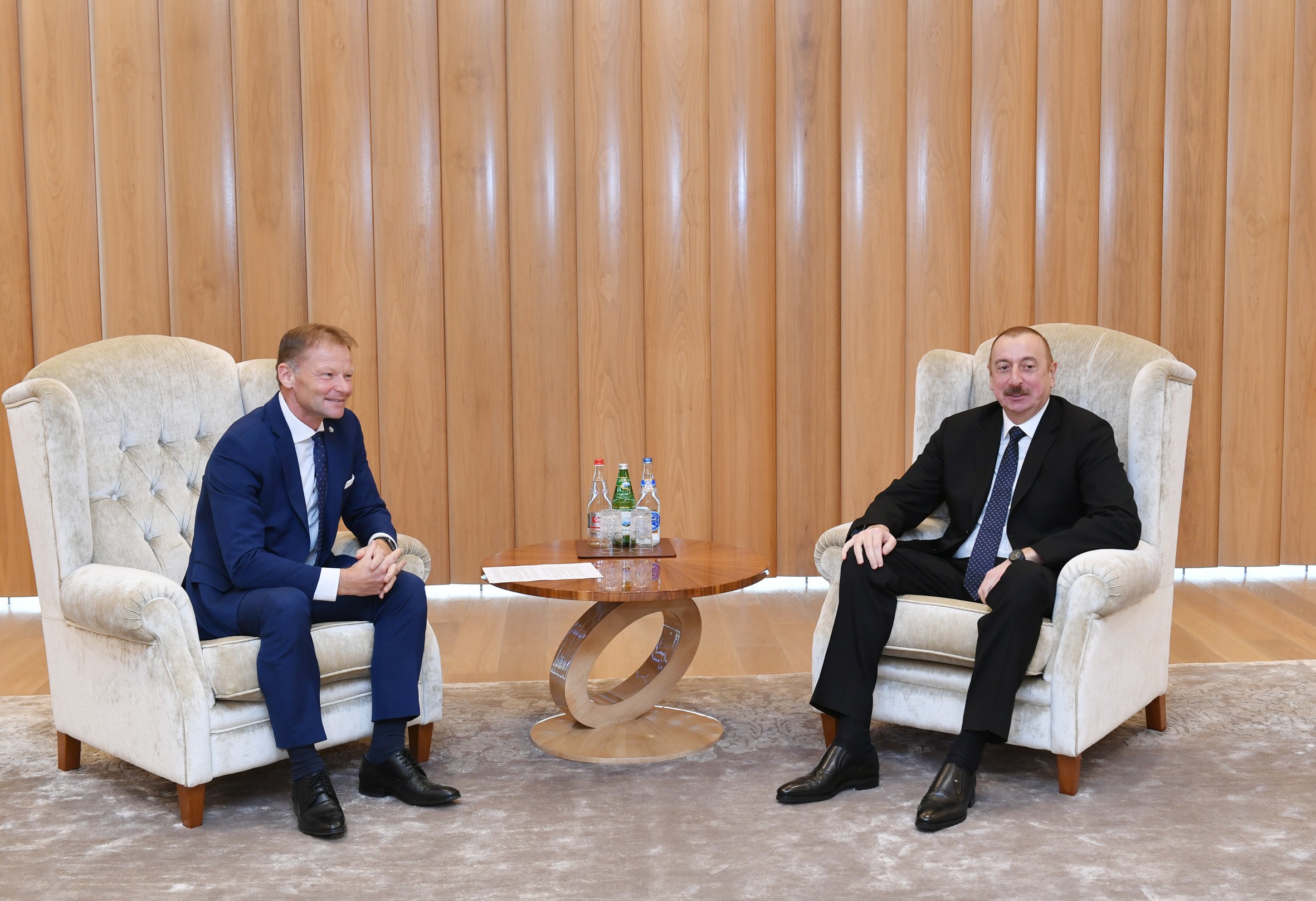 Prezident İlham Əliyev Vazil Hudak ilə görüşdü - FOTO