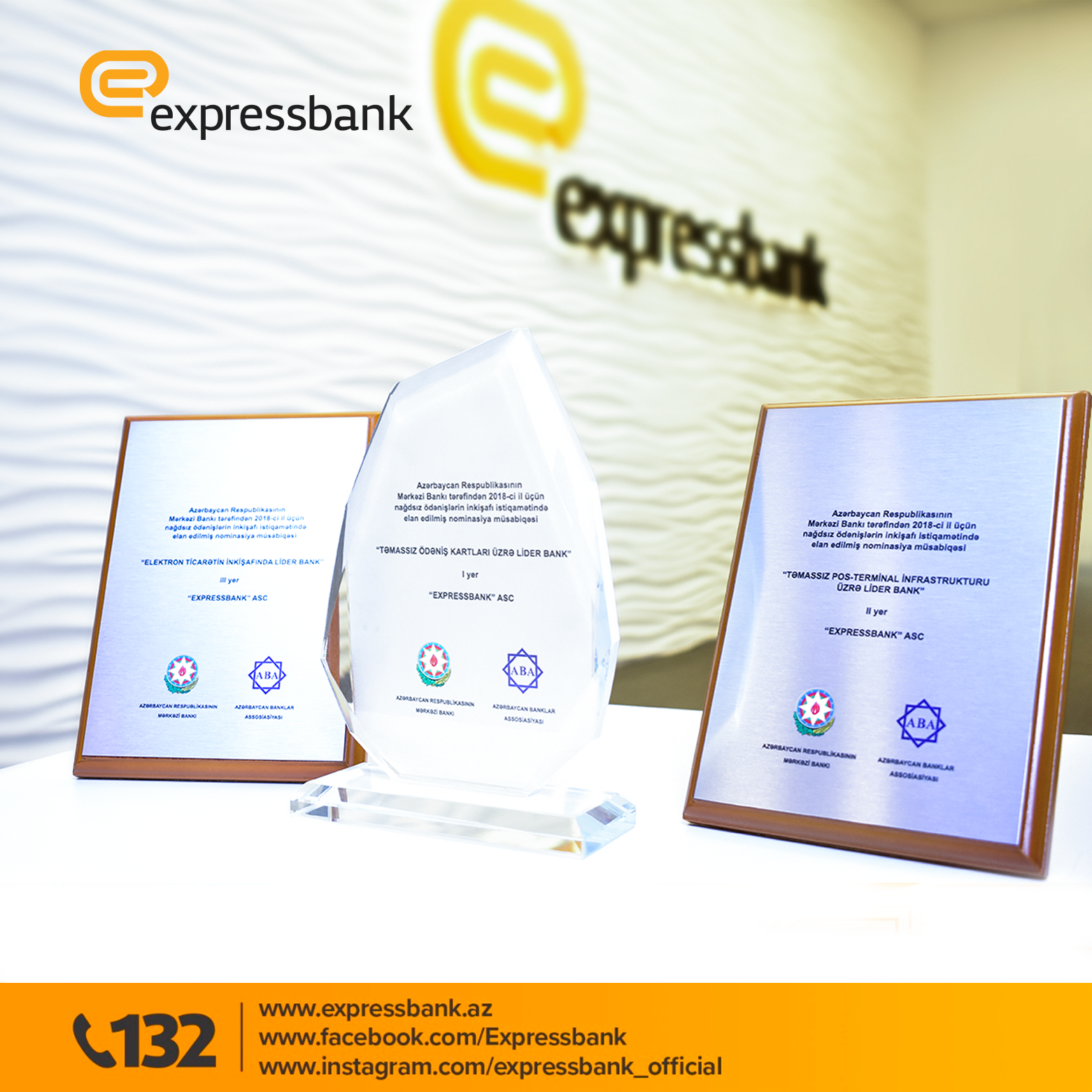 Expressbank təmassız ödəniş kartları üzrə lider bank elan edildi
