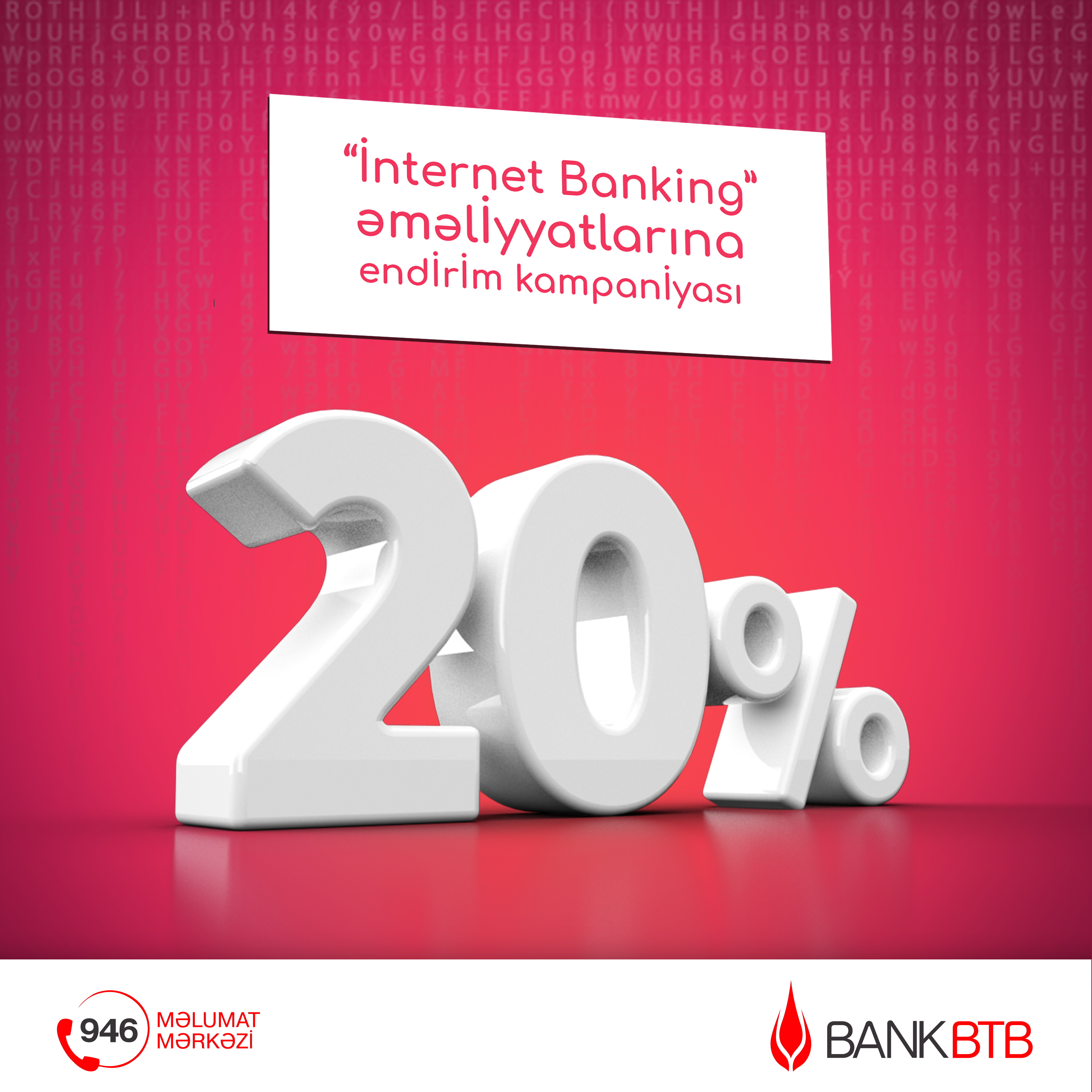 Bank BTB–dən İnternet Bankinq əməliyyatlarına 20% endirim