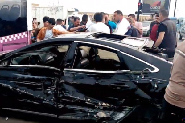 Sumqayıtda avtobus, “Hyundai” və yük maşını toqquşdu: yaralılar var - VİDEO