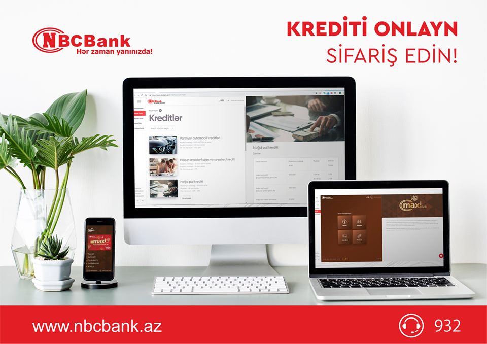 “NBCBank” –dan endirimli Onlayn Kredit sifarişi