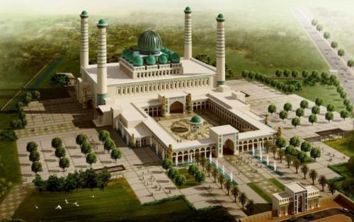 Mərkəzi Asiyanın ən böyük məscidi tikilir - 120 min nəfərlik