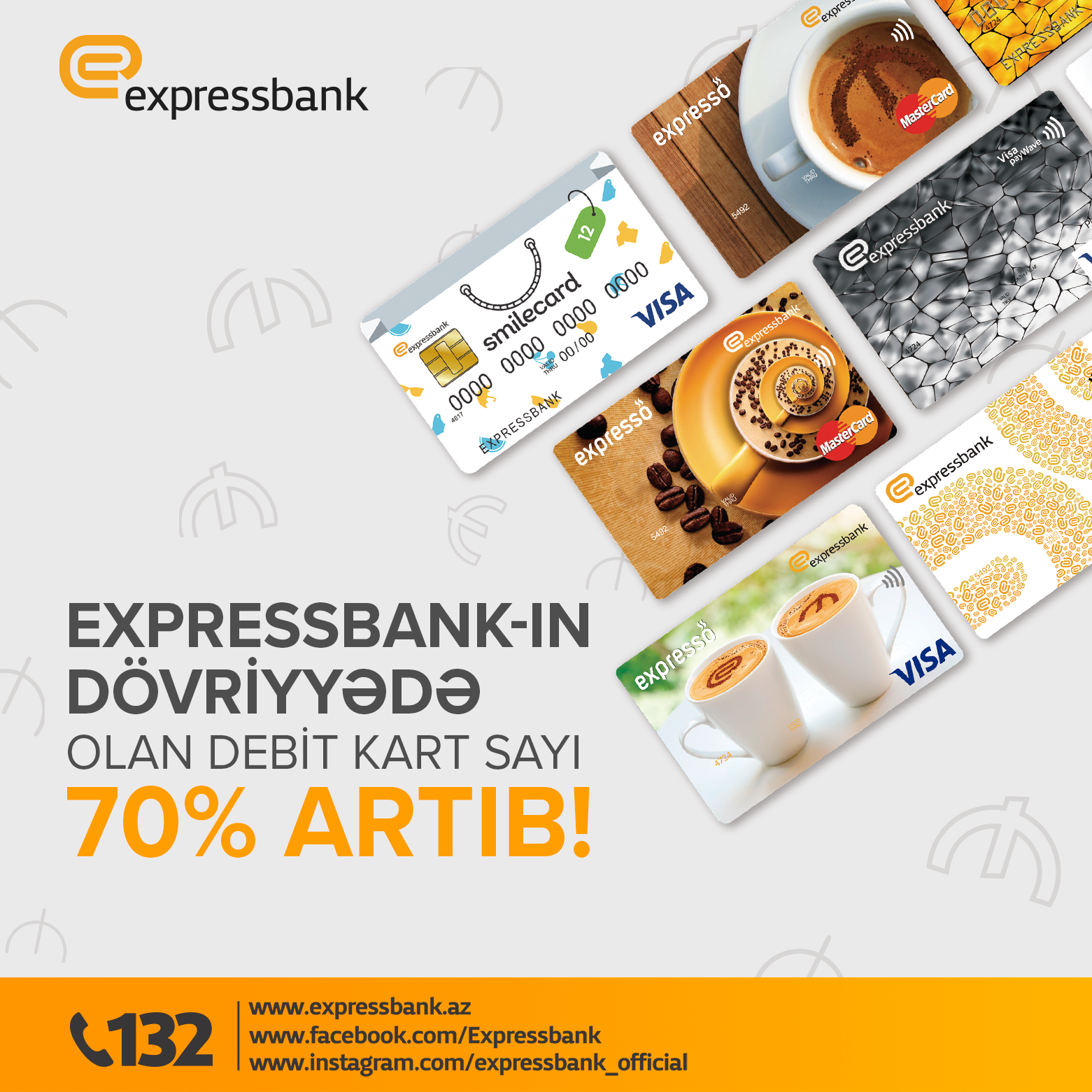 Expressbank-ın debit kart sayı 70% artıb.