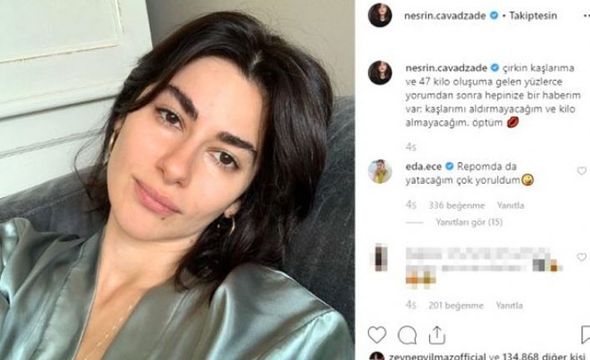 Azərbaycanlı aktrisa ona lağ edənlərə cavab verdi - FOTO