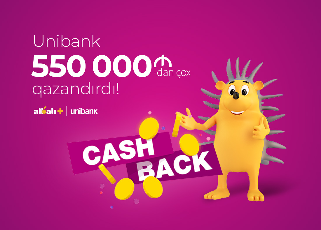 Unibank kart sahibləri 550 min manatdan çox cashback qazanıblar