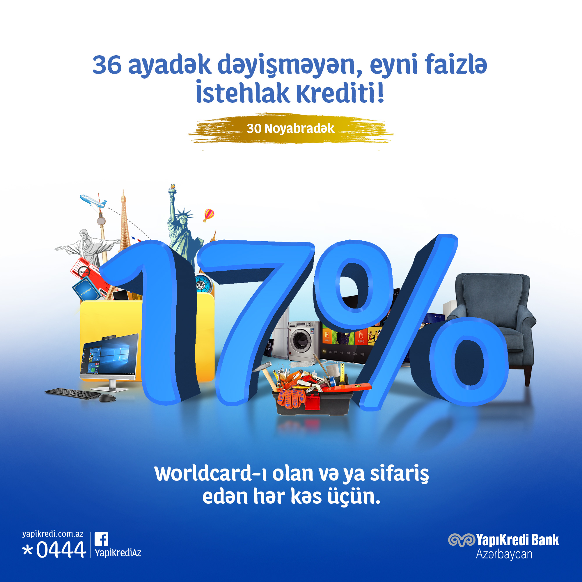 Yapı Kredi Bank Azərbaycan yeni kampaniyaya start verir!