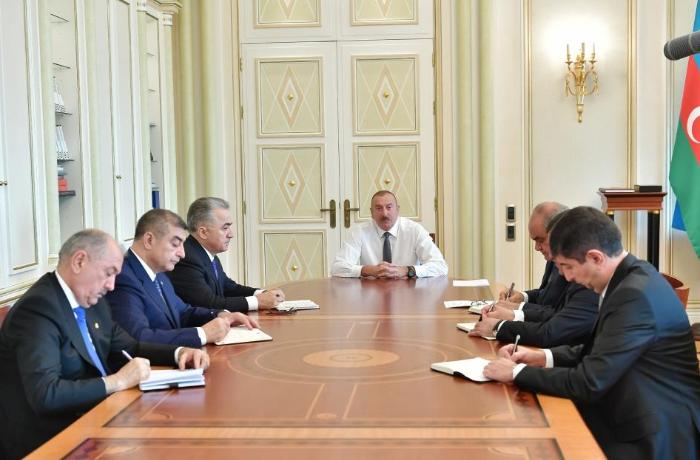 İlham Əliyev yeni təyin olunmuş icra başçıları ilə görüşdü, əhaliyə səsləndi: \