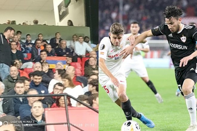 Ermənilər “Qarabağ”ın İspaniyadakı oyununda da aranı qatdı, dava düşdü - Video