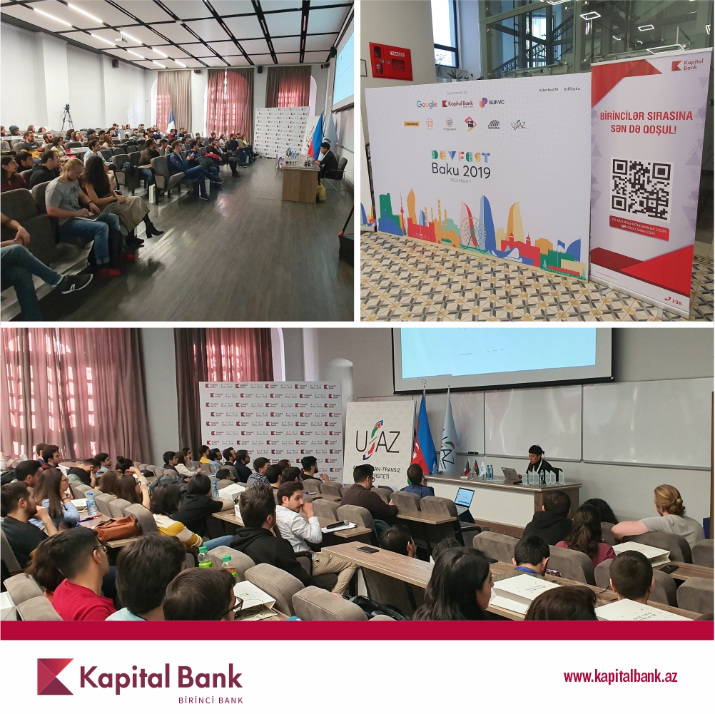 Kapital Bank beynəlxalq “Baku DevFest 2019” tədbirinə dəstək göstərib