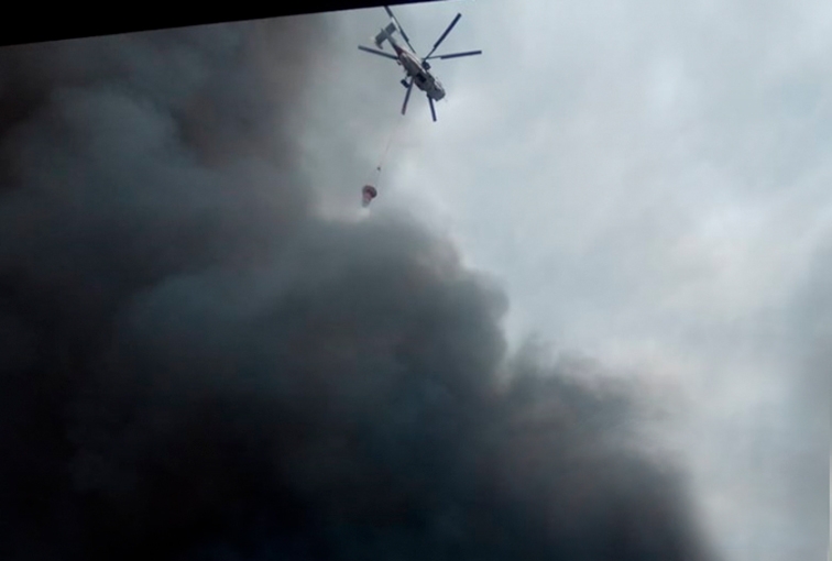 SON DƏQİQƏ - Qubada güclü yanğın başlayıb - Helikopterlər havaya qalxdı