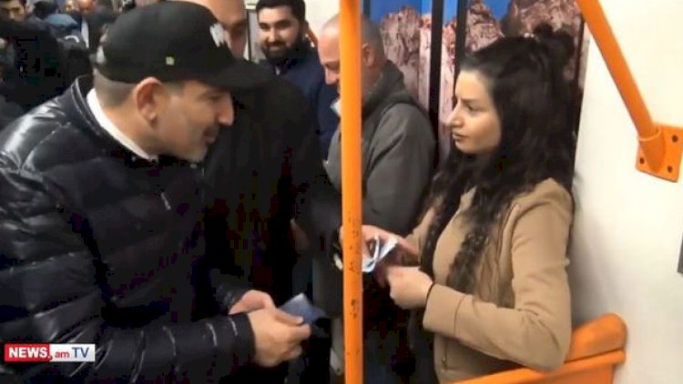Erməni qız hər kəsin gözü qarşısında Paşinyanı təhqir etdi – Video
