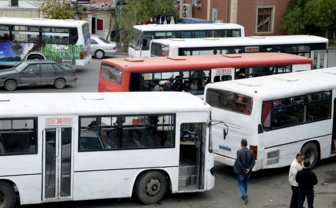 Avtobuslarda dezinfeksiya üçün məhlul aparatı quraşdırılıb - FOTO