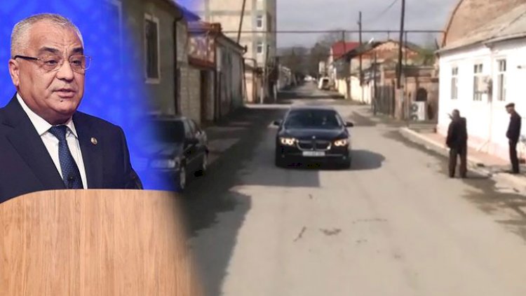 İcra başçısı xidməti maşınında səsgücləndirici ilə əhaliyə çağırış etdi – Video