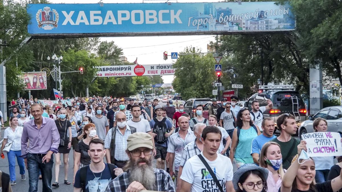 Rusiyada etiraz mintinqləri davam edir – Xabarovskda son durum
