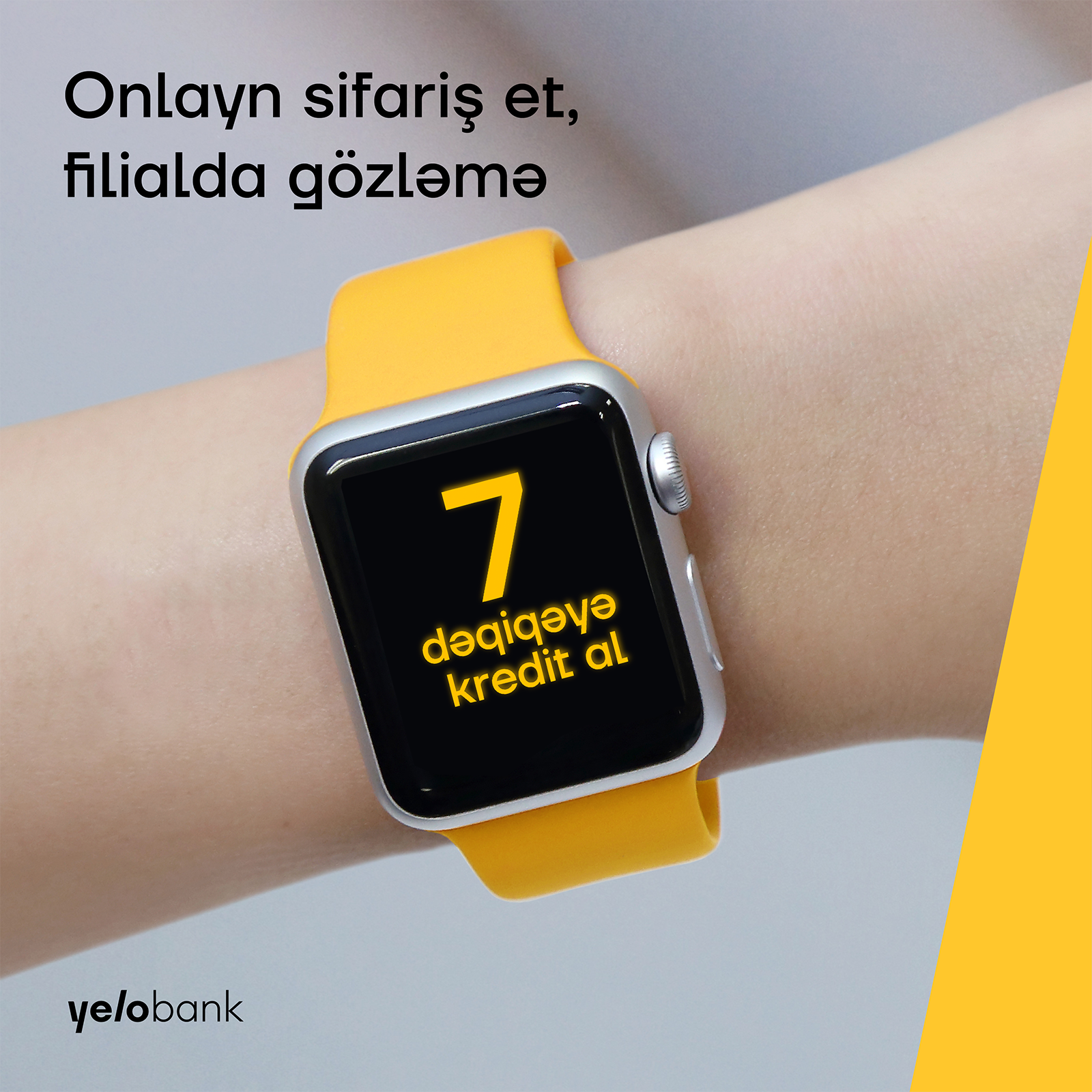 Yelo Bankdan 7 dəqiqəyə maaşınızın 10 mislinədək kreditlər!