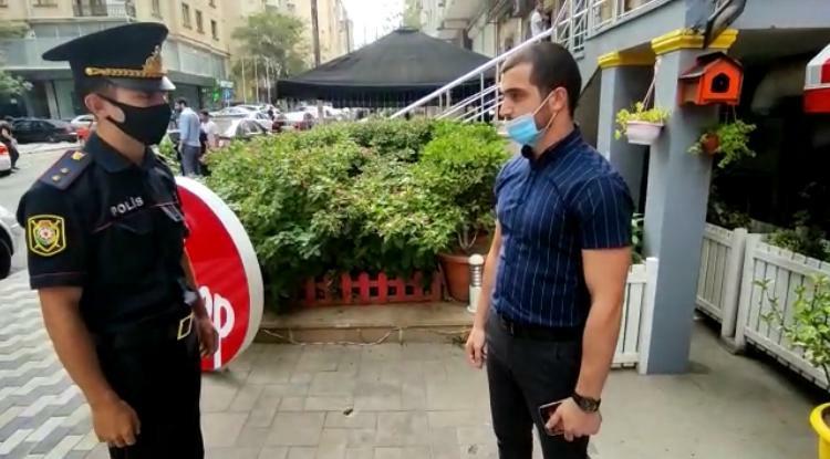 Polis maska taxmayanlara qarşı tədbir keçirib - FOTO