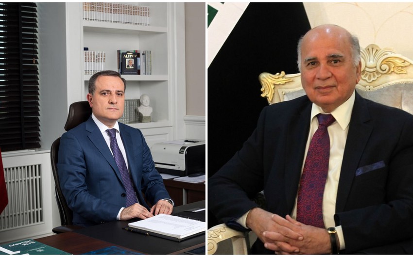 Ceyhun Bayramov iraqlı həmkarı ilə danışdı