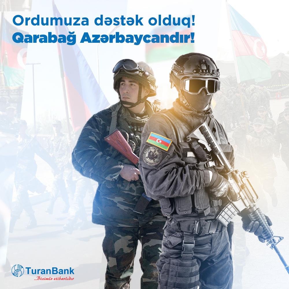 TuranBank ASC Silahlı Qüvvələrin Yardım Fonduna vəsait ayırdı