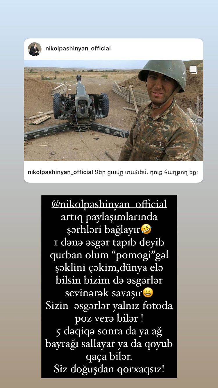 Aynişan Paşinyana od püskürdü: “Doğuşdan qorxaqsız”