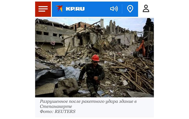 “Komsomolskaya Pravda” Gəncədəki fotoları Xankəndidəki kimi qələmə verdi - FOTOLAR  