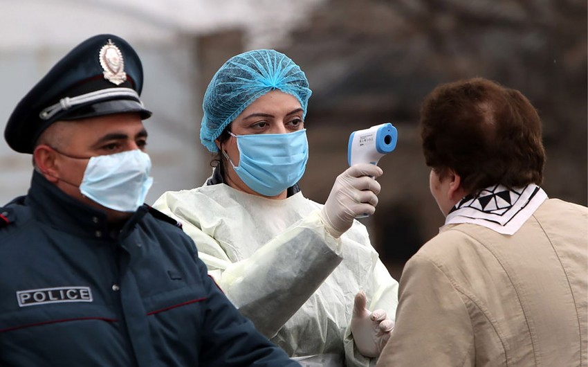 Ermənistana koronavirus şoku: Bir sutkada mindən çox yoluxma