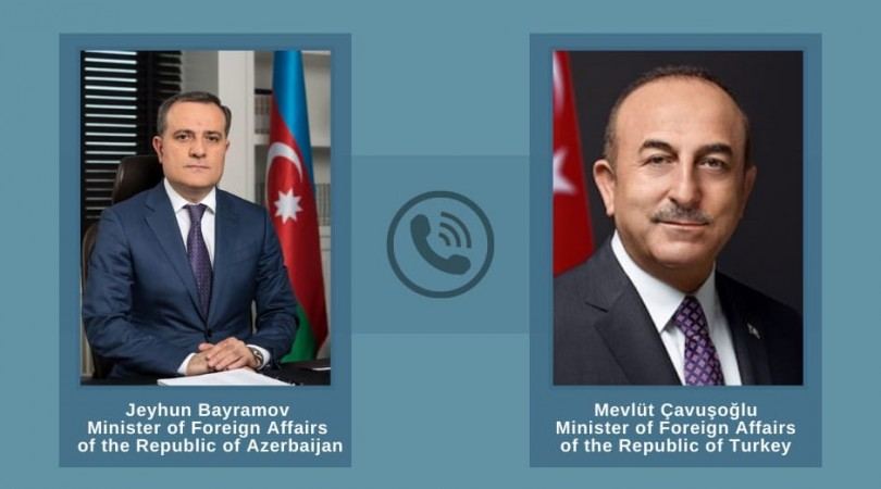 Ceyhun Bayramov Çavuşoğlu ilə son vəziyyətdən danışdı