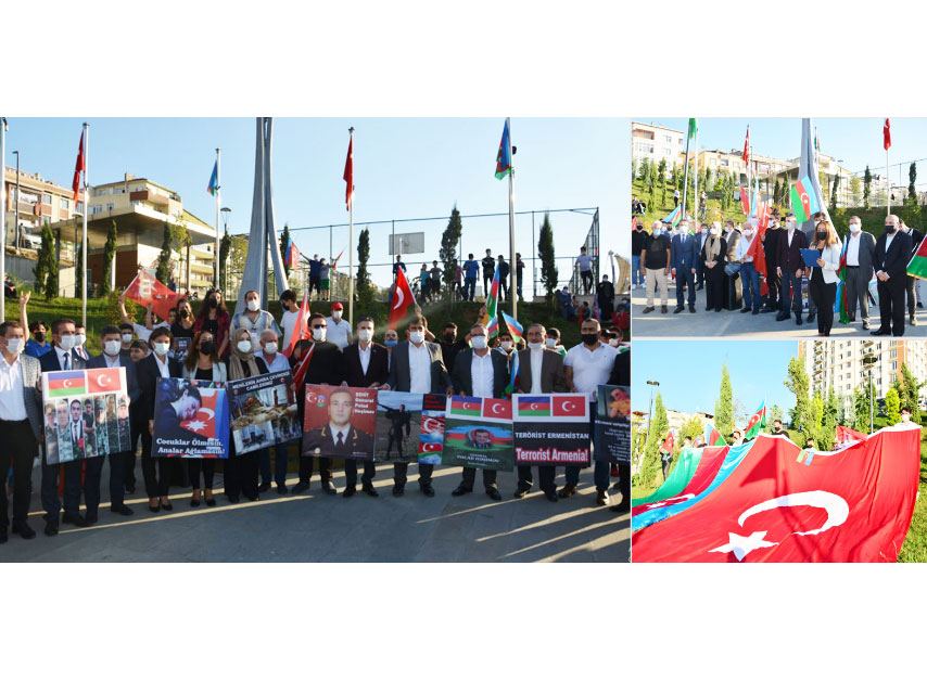 İstanbulda Azərbaycan dövlətinə növbəti dəstək mitinqi keçirilib