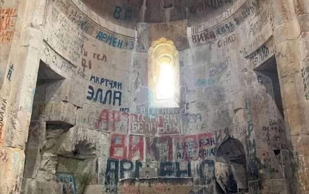 Hadrutdakı alban kilsəsi də erməni vandalizminə məruz qalıb - FOTO