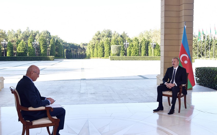 İlham Əliyev Türkiyənin NTV televiziyasına müsahibə verdi