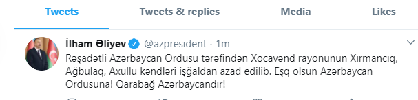 Azərbaycanın daha üç kəndi işğaldan azad edildi
