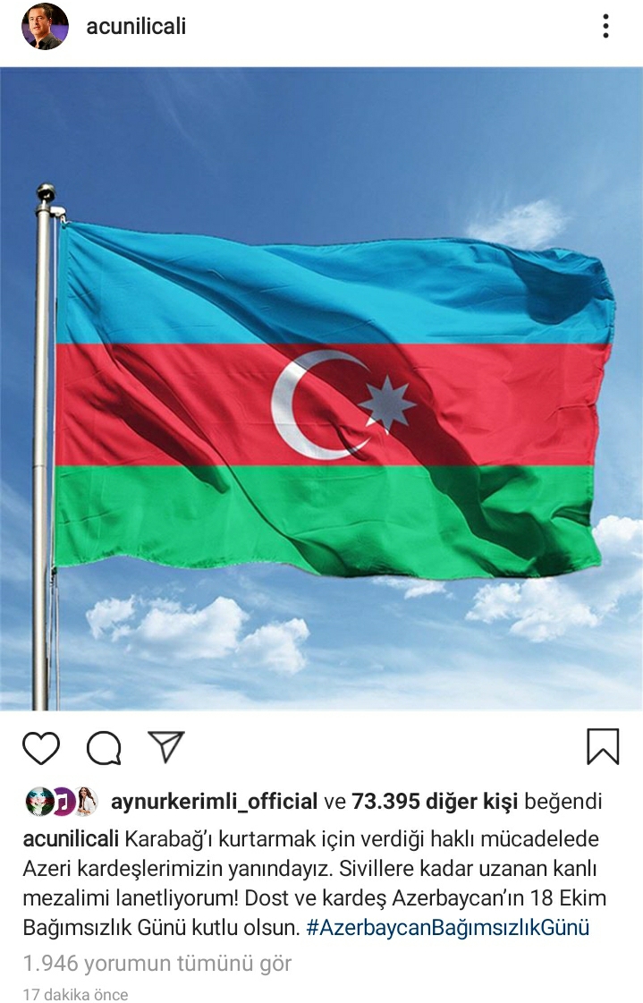 Acun Ilıcalıdan Azərbaycana dəstək: